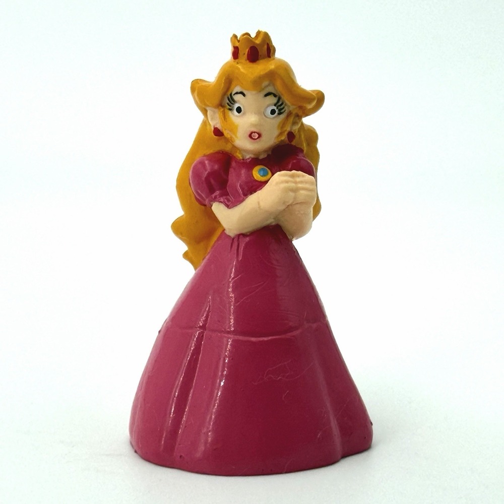 Vintage 1989 Princess Peach Applause PVC Toy/cake topper- Super Mario Bros.
